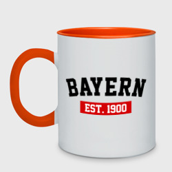 Кружка двухцветная FC Bayern Est. 1900