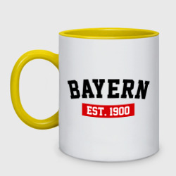 Кружка двухцветная FC Bayern Est. 1900