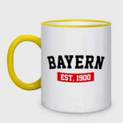 Кружка двухцветная FC Bayern Est. 1900