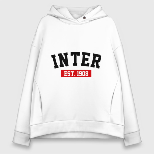 Женское худи Oversize хлопок FC Inter Est. 1908