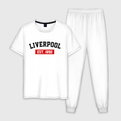 Мужская пижама хлопок FC Liverpool Est. 1892