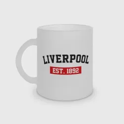 Кружка матовая стеклянная FC Liverpool Est. 1892