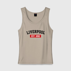 Женская майка хлопок FC Liverpool Est. 1892