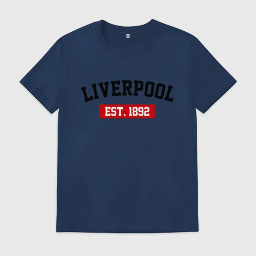 Мужская футболка хлопок FC Liverpool Est. 1892