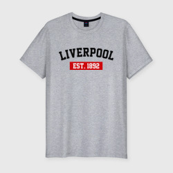 Мужская футболка хлопок Slim FC Liverpool Est. 1892