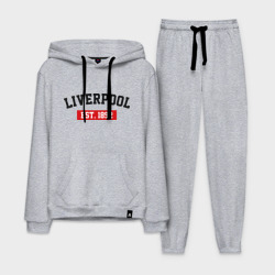 Мужской костюм хлопок с толстовкой FC Liverpool Est. 1892