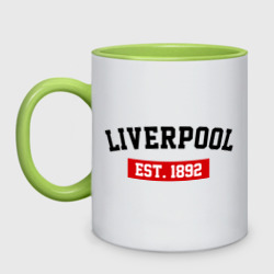 Кружка двухцветная FC Liverpool Est. 1892