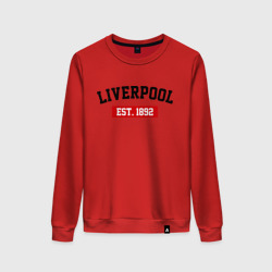 Женский свитшот хлопок FC Liverpool Est. 1892