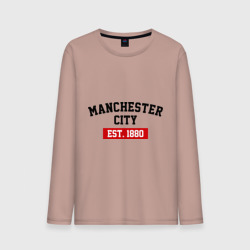 Мужской лонгслив хлопок FC Manchester City Est. 1880