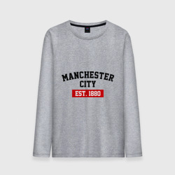 Мужской лонгслив хлопок FC Manchester City Est. 1880