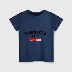 Детская футболка хлопок FC Manchester City Est. 1880