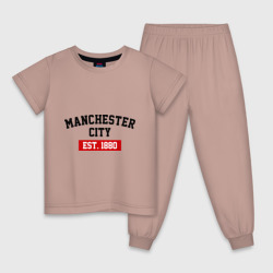 Детская пижама хлопок FC Manchester City Est. 1880