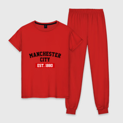 Женская пижама хлопок FC Manchester City Est. 1880