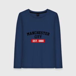 Женский лонгслив хлопок FC Manchester City Est. 1880