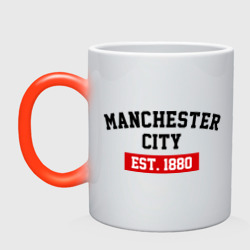 Кружка хамелеон FC Manchester City Est. 1880