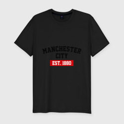 Мужская футболка хлопок Slim FC Manchester City Est. 1880