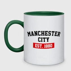 Кружка двухцветная FC Manchester City Est. 1880