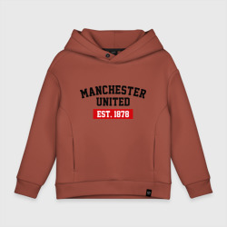 Детское худи Oversize хлопок FC Manchester United Est. 1878