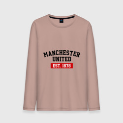 Мужской лонгслив хлопок FC Manchester United Est. 1878