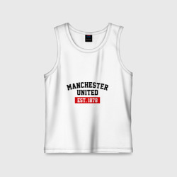 Детская майка хлопок FC Manchester United Est. 1878