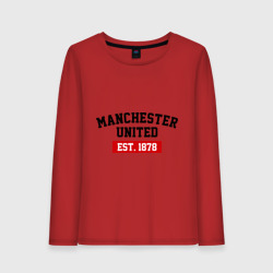 Женский лонгслив хлопок FC Manchester United Est. 1878