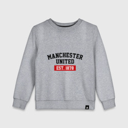 Детский свитшот хлопок FC Manchester United Est. 1878