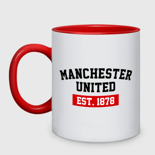 Кружка двухцветная FC Manchester United Est. 1878 Фото 01 Кружка двухцветная FC Manchester United Est. 1878 Фото 01