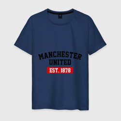 Мужская футболка хлопок FC Manchester United Est. 1878