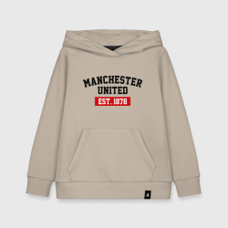 Детская толстовка хлопок FC Manchester United Est. 1878