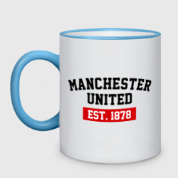 Кружка двухцветная FC Manchester United Est. 1878