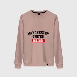 Женский свитшот хлопок FC Manchester United Est. 1878