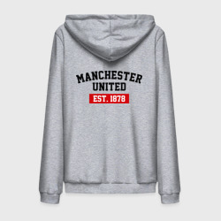 Мужская толстовка на молнии хлопок FC Manchester United Est. 1878