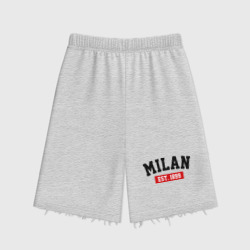 Женские шорты oversize футер хлопок FC Milan Est. 1899