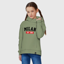 Детское худи Oversize хлопок FC Milan Est. 1899 - фото 2