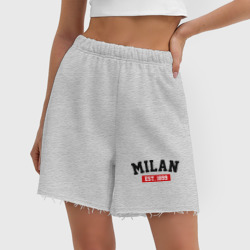 Женские шорты oversize футер хлопок FC Milan Est. 1899 - фото 2
