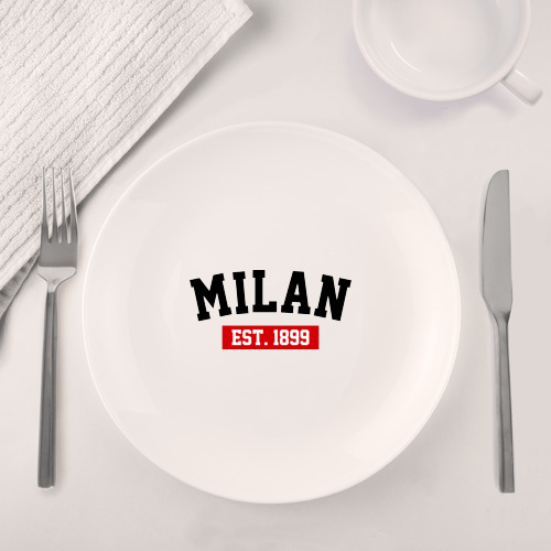 Набор: тарелка + кружка FC Milan Est. 1899 - фото 4