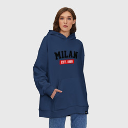 Худи SuperOversize хлопок FC Milan Est. 1899 - фото 2