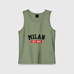 Детская майка хлопок FC Milan Est. 1899