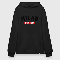 Худи SuperOversize хлопок FC Milan Est. 1899