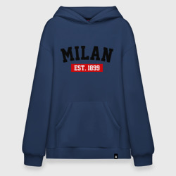 Худи SuperOversize хлопок FC Milan Est. 1899