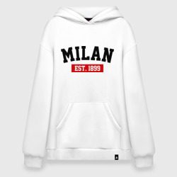 Худи SuperOversize хлопок FC Milan Est. 1899