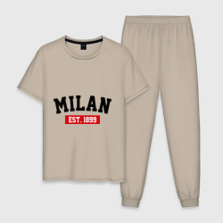 Мужская пижама хлопок FC Milan Est. 1899