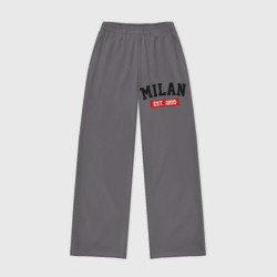 Женские брюки oversize без начеса хлопок FC Milan Est. 1899