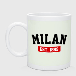 Кружка керамическая FC Milan Est. 1899