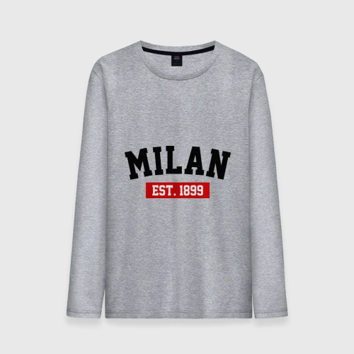 Мужской лонгслив хлопок FC Milan Est. 1899