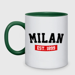 Кружка двухцветная FC Milan Est. 1899