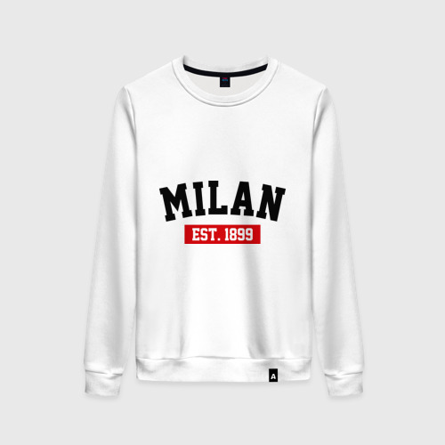 Женский свитшот хлопок FC Milan Est. 1899