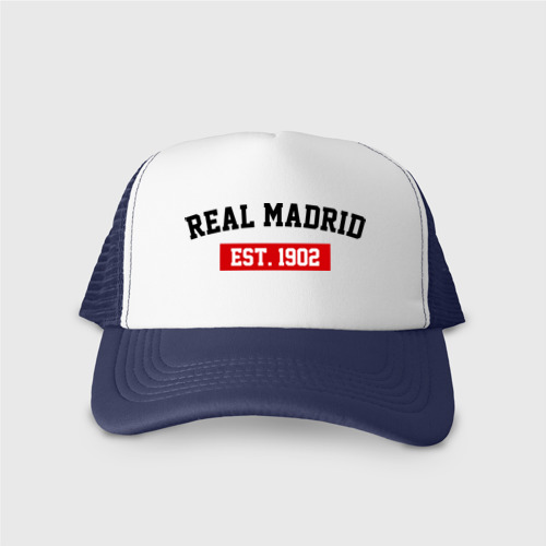 Кепка тракер с сеткой FC Real Madrid Est. 1902, цвет темно-синий