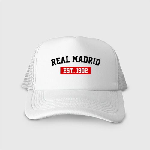 Кепка тракер с сеткой FC Real Madrid Est. 1902