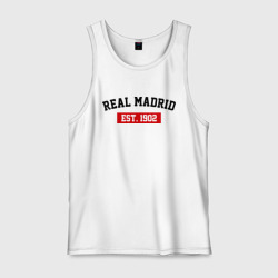 Мужская майка хлопок FC Real Madrid Est. 1902